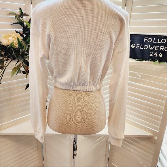 PRINCESS POLY SIZE 2 TIE FRONT SOFT waffle shirt - Picture 3 of 6